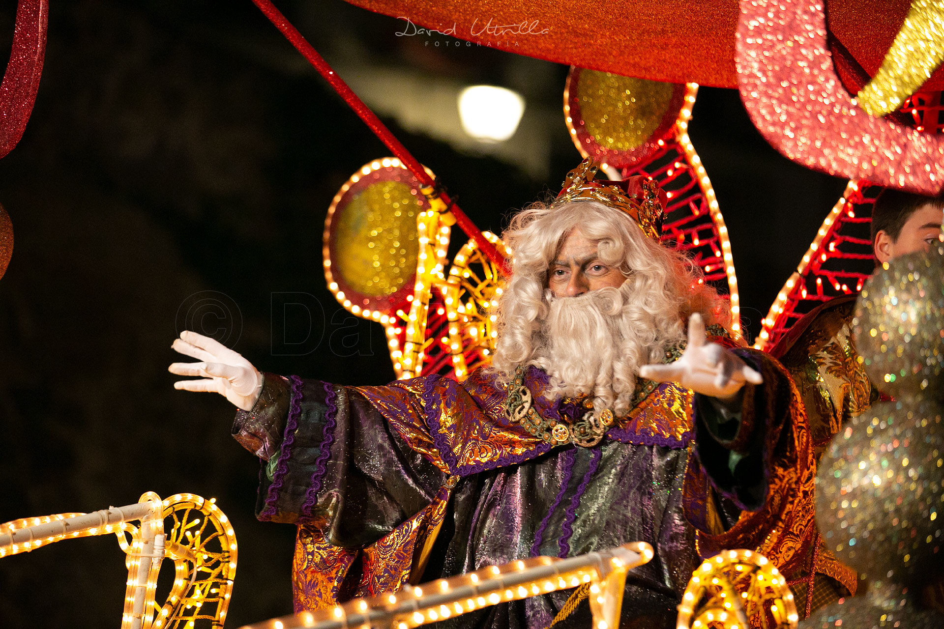 El rey Gaspar en la cabalgata