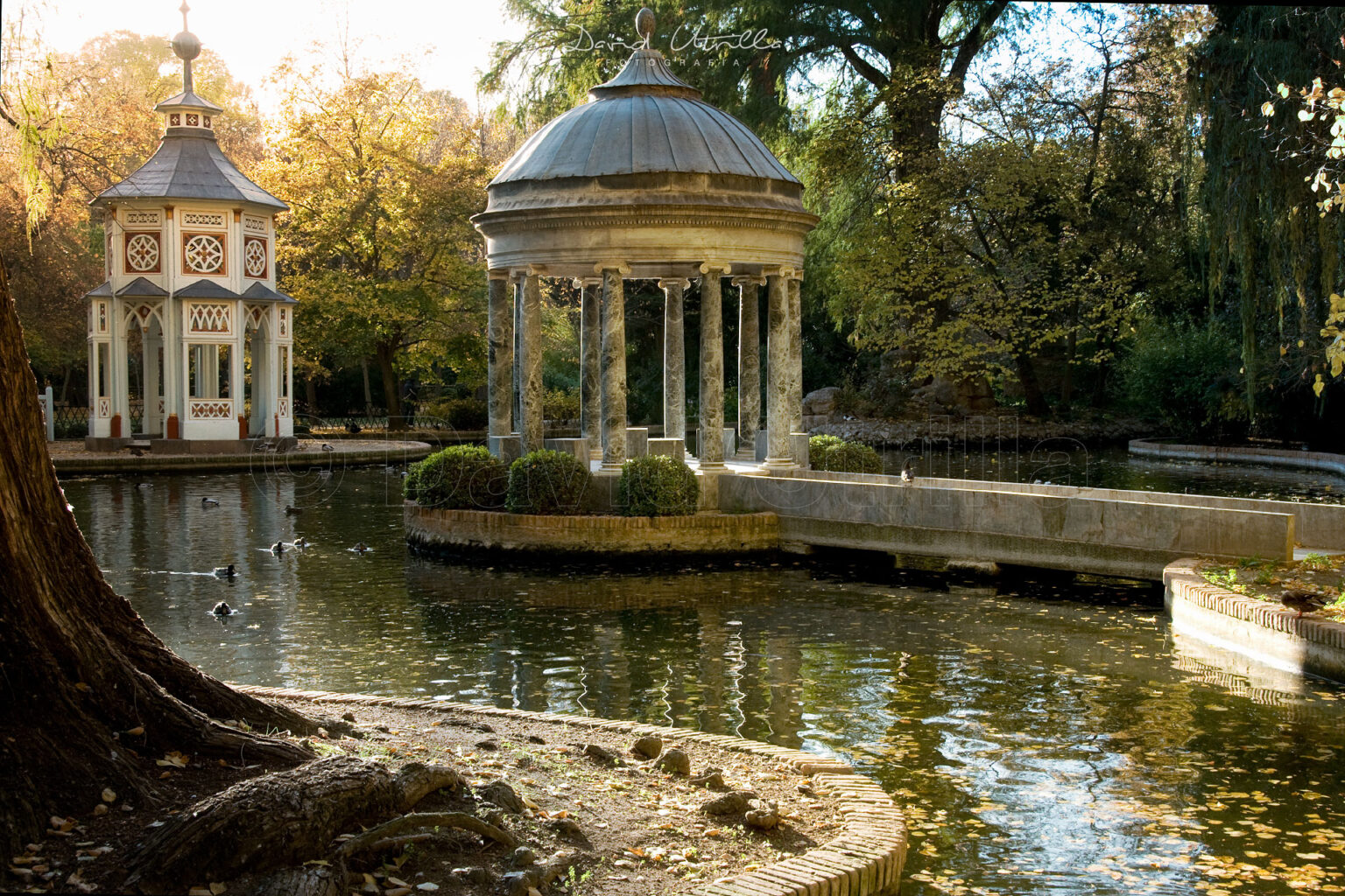 Templetes chinescos en los jardines de Aranjuez