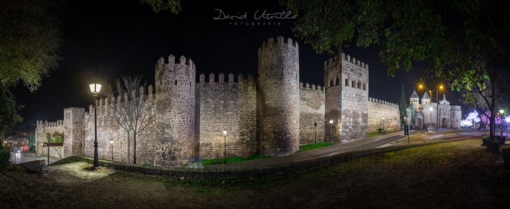 Panorámica de la muralla de Toledo