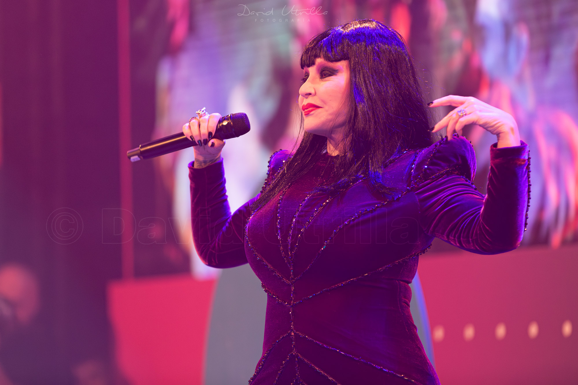 La cantante Alaska en un concierto